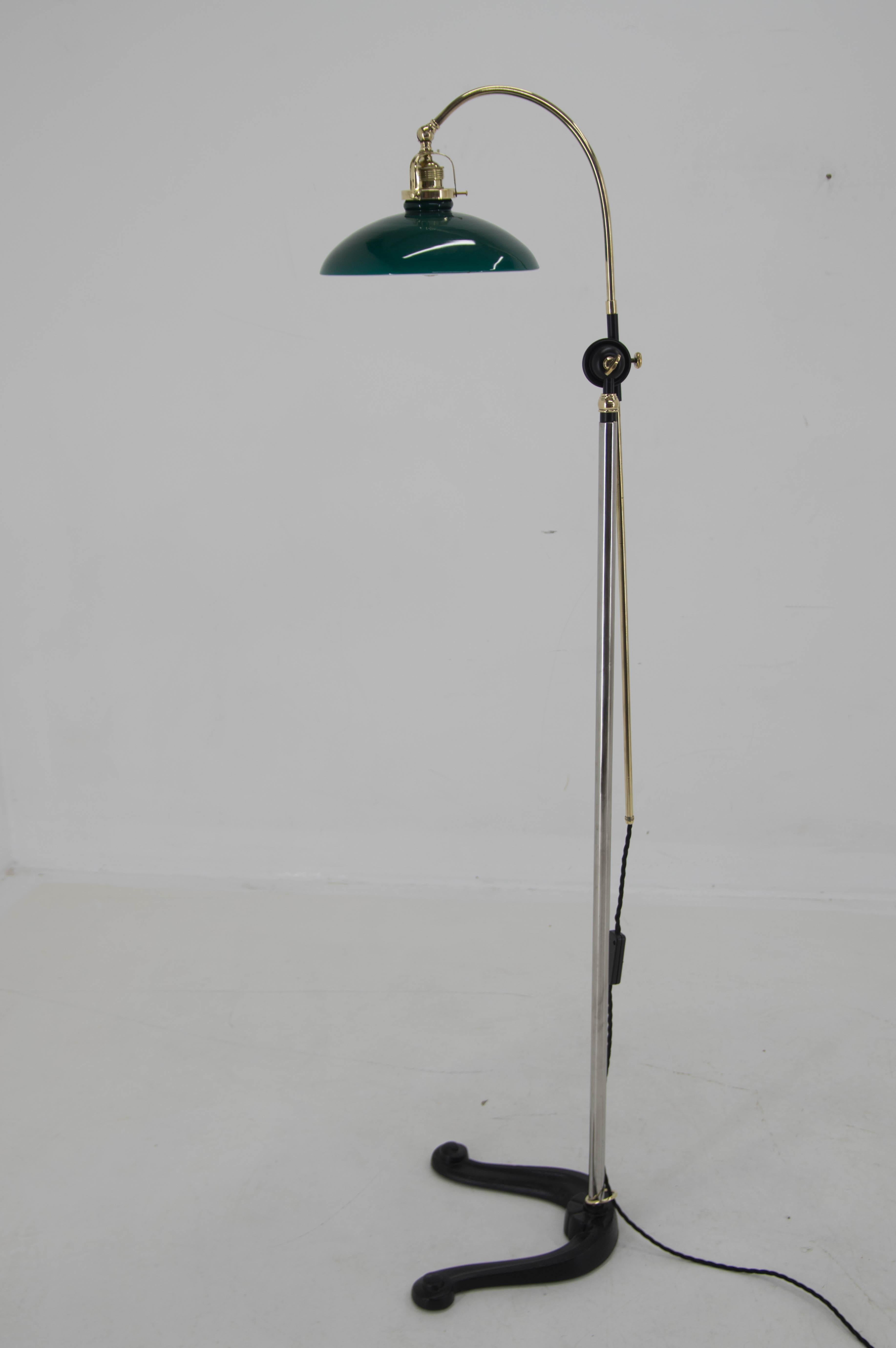 Adjustable Floor Lamp, Denmark, 1940s For Sale 5