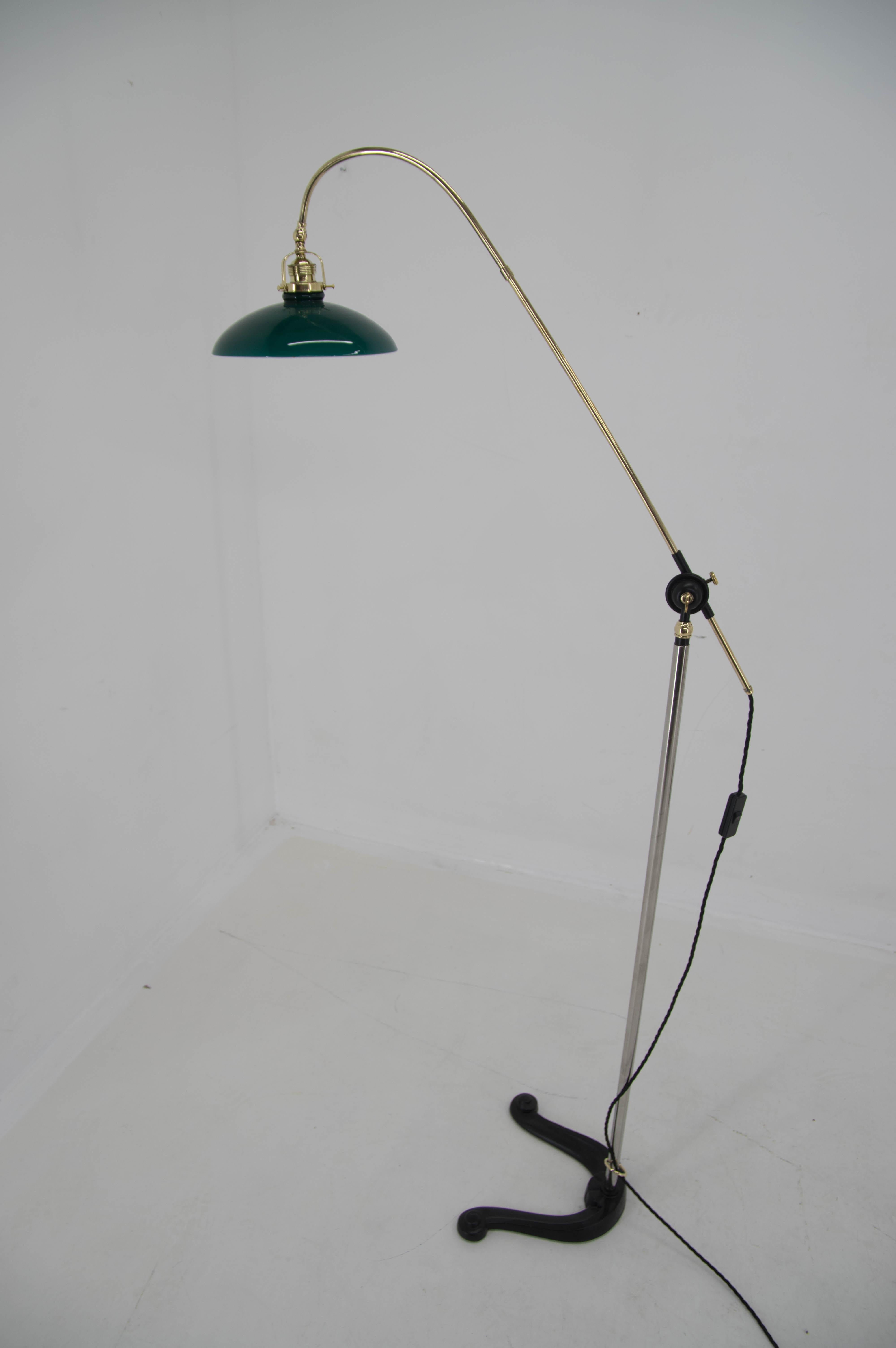 Verstellbare Stehlampe, Dänemark, 1940er-Jahre (Art déco) im Angebot
