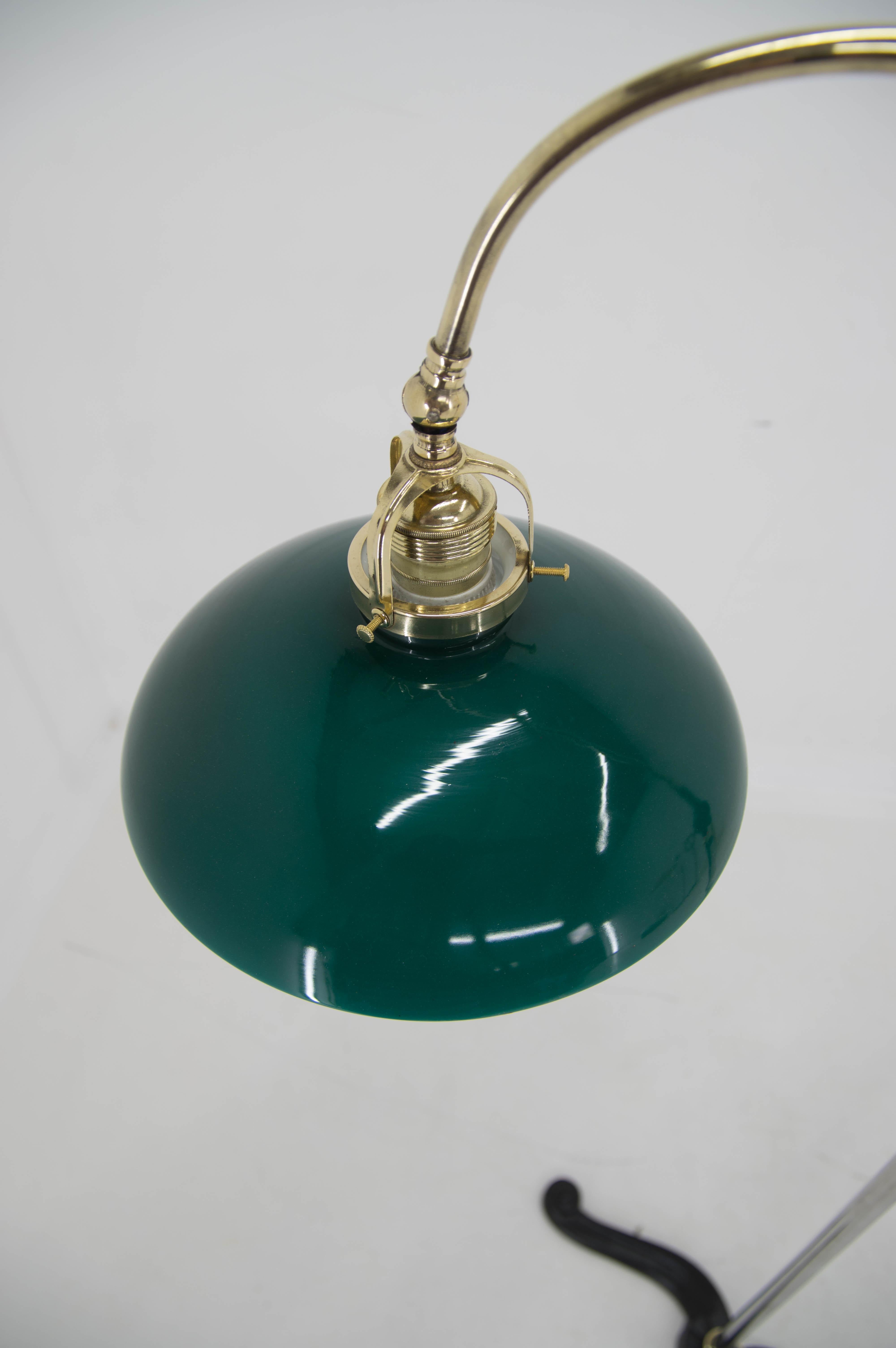 Adjustable Floor Lamp, Denmark, 1940s In Excellent Condition For Sale In Praha, CZ