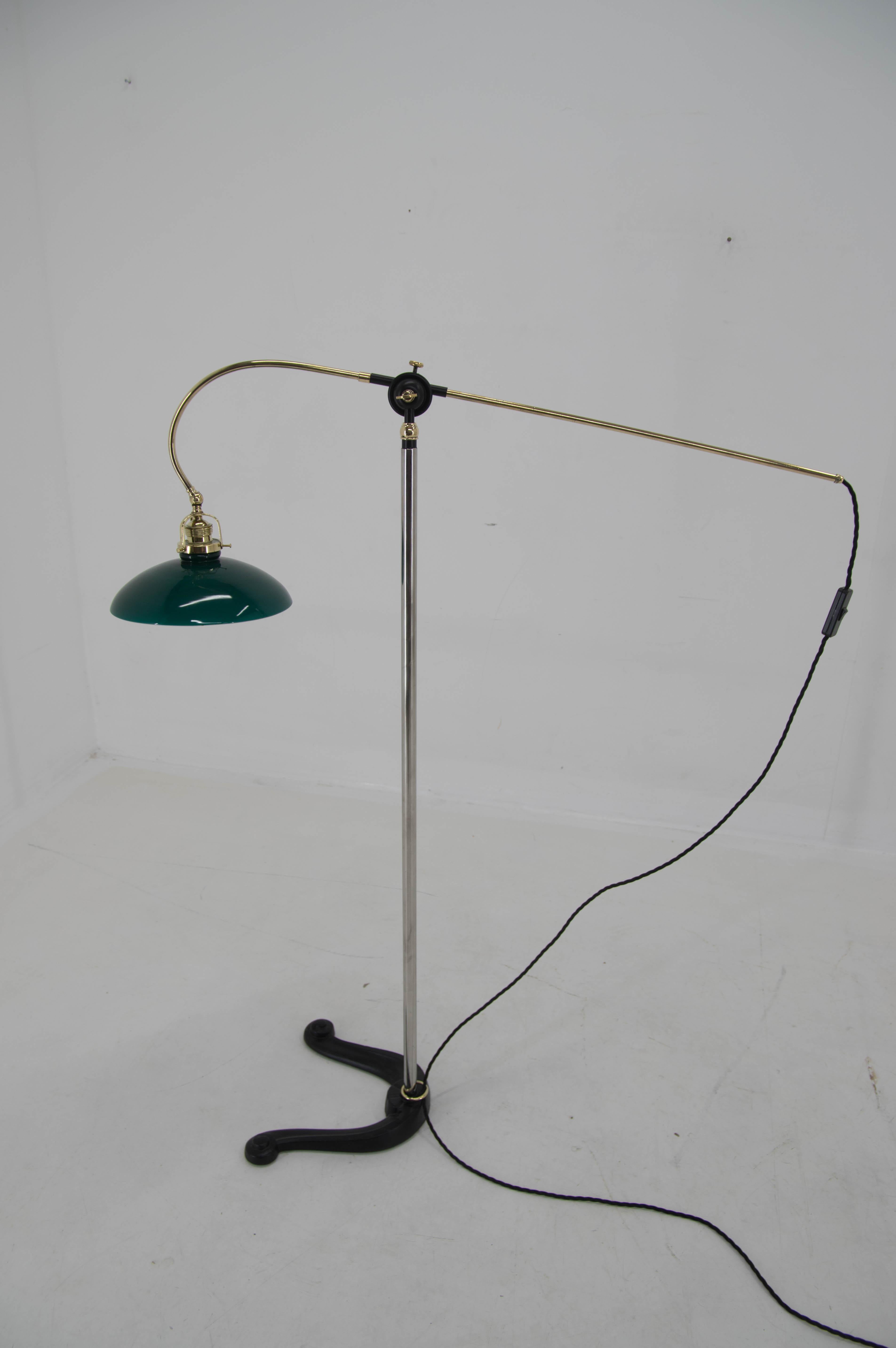 Adjustable Floor Lamp, Denmark, 1940s For Sale 2