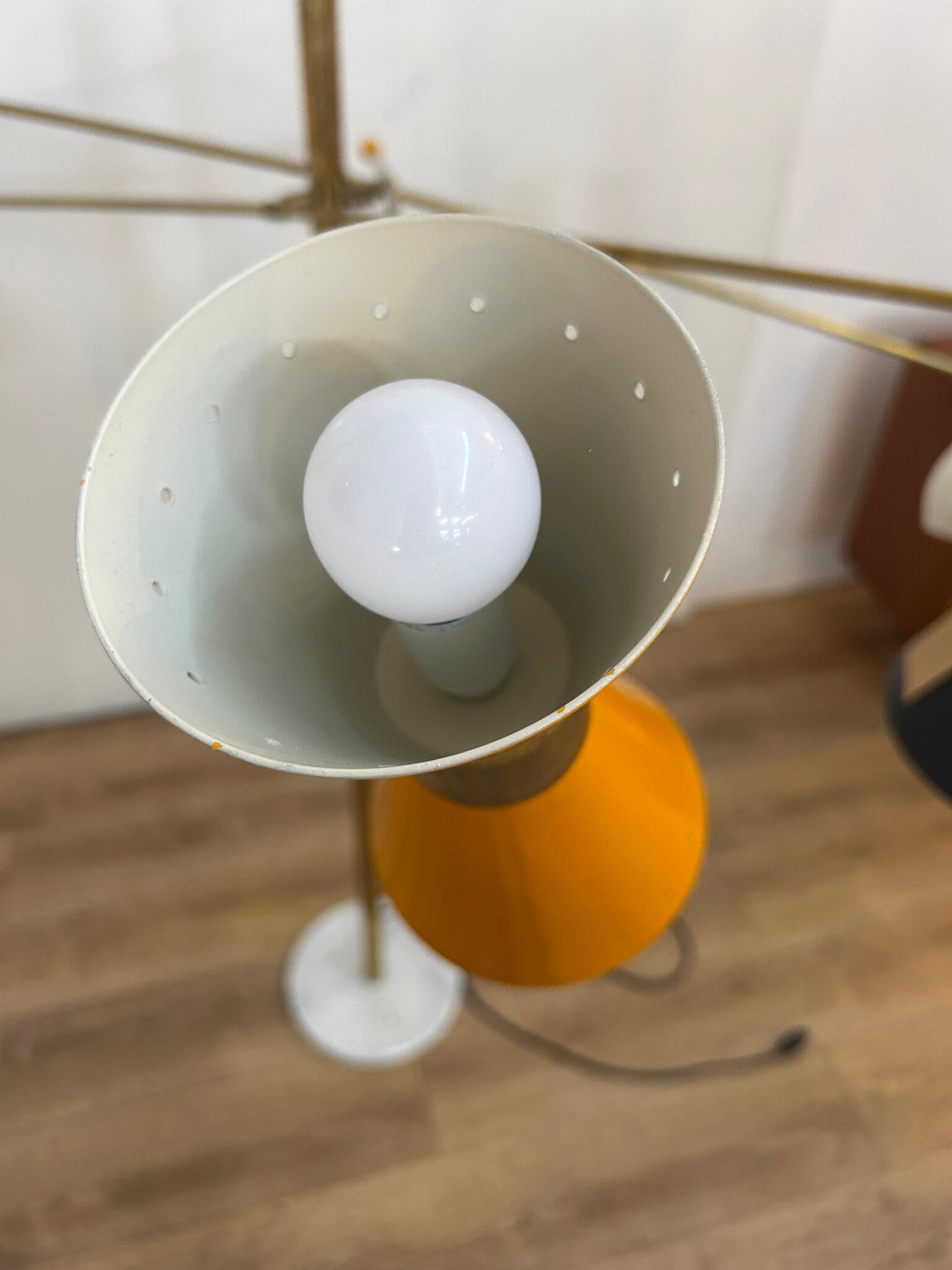 Adjustable floor lamp, Denmark 1960s in vendita 3