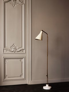 Adjustable Floor Lamp in Marble and Metal by Ignazio Gardella