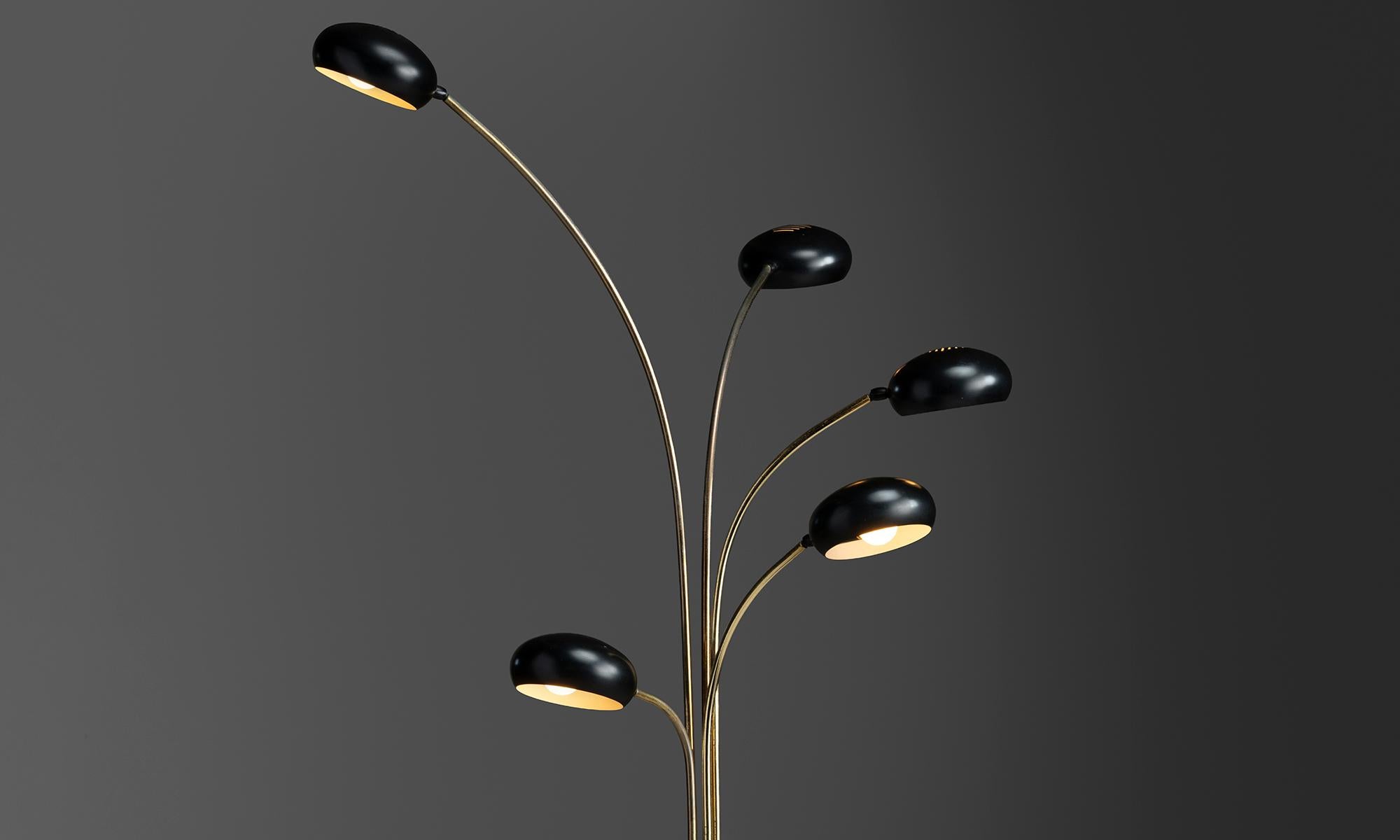 Italian Adjustable Floor Lamp, Italy 1970 For Sale