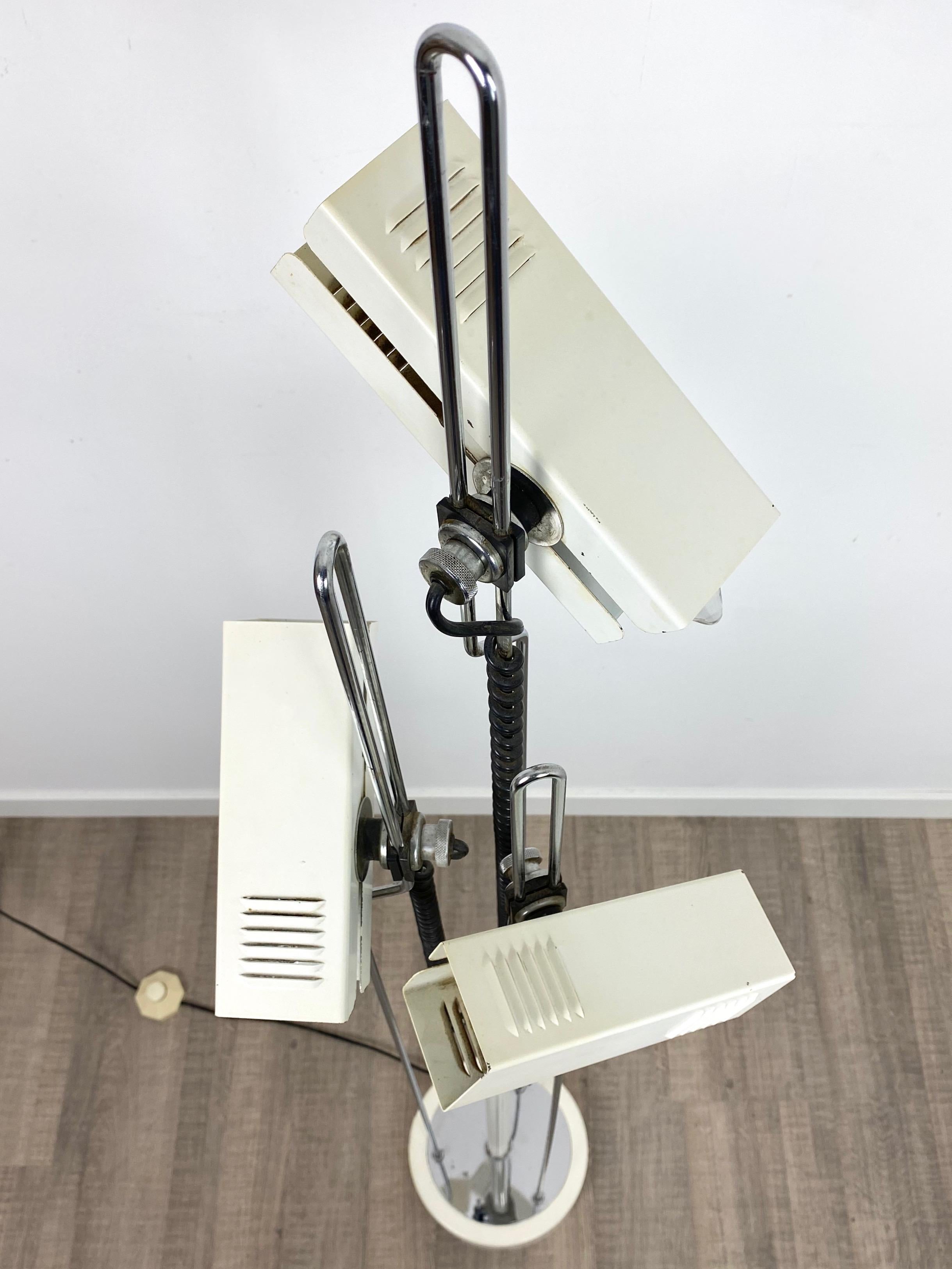 Adjustable Floor Lamp Joe Colombo Style, 1970s, Italy For Sale 1
