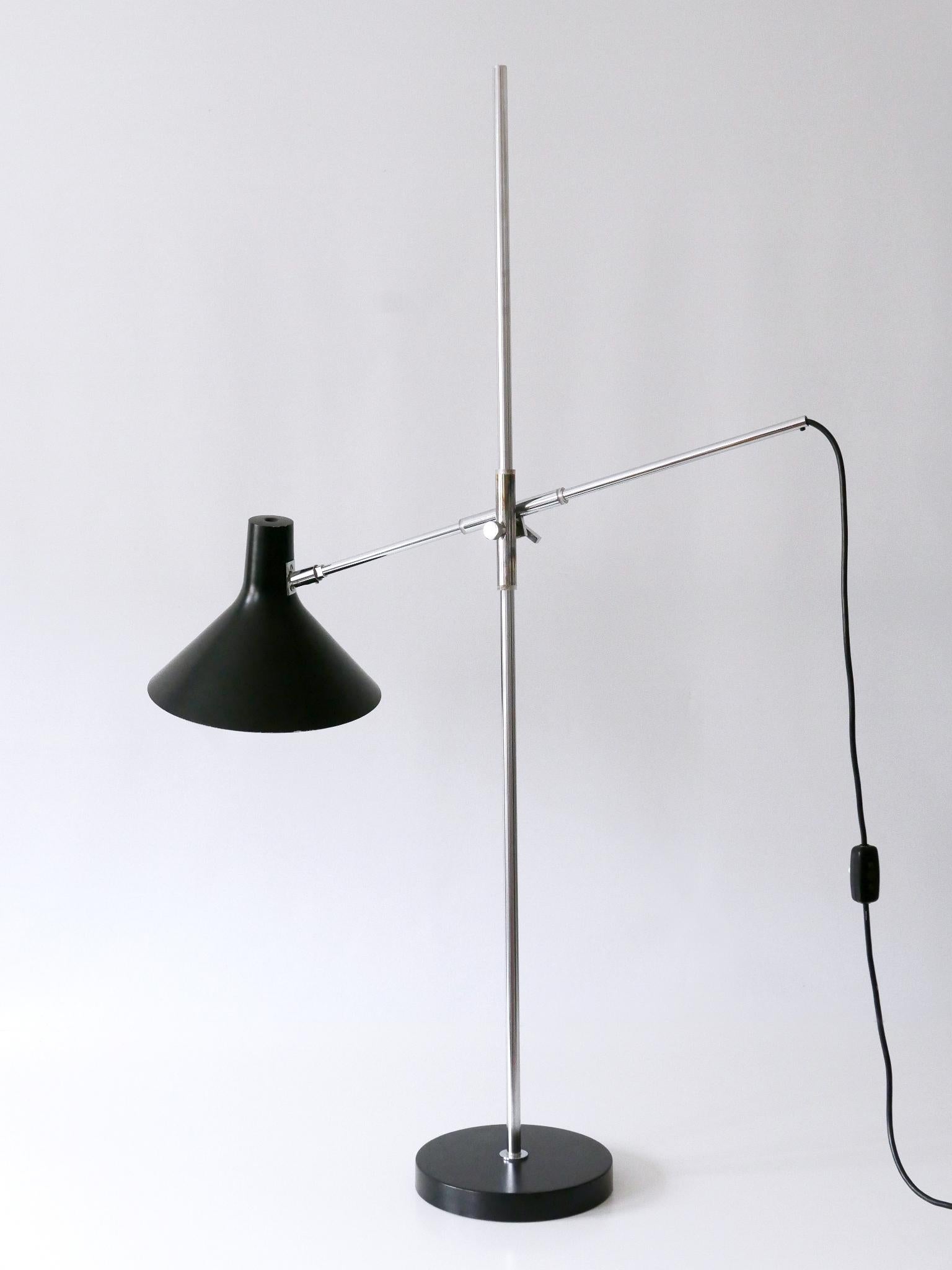 Adjustable Floor Lamp / Reading Light 8180 by Karl-Heinz Kinsky for Cosack 1960s For Sale 1