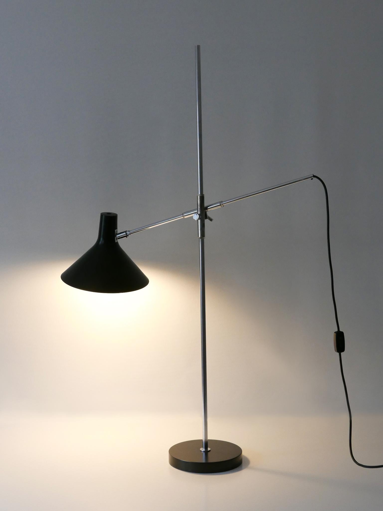 Adjustable Floor Lamp / Reading Light 8180 by Karl-Heinz Kinsky for Cosack 1960s For Sale 2