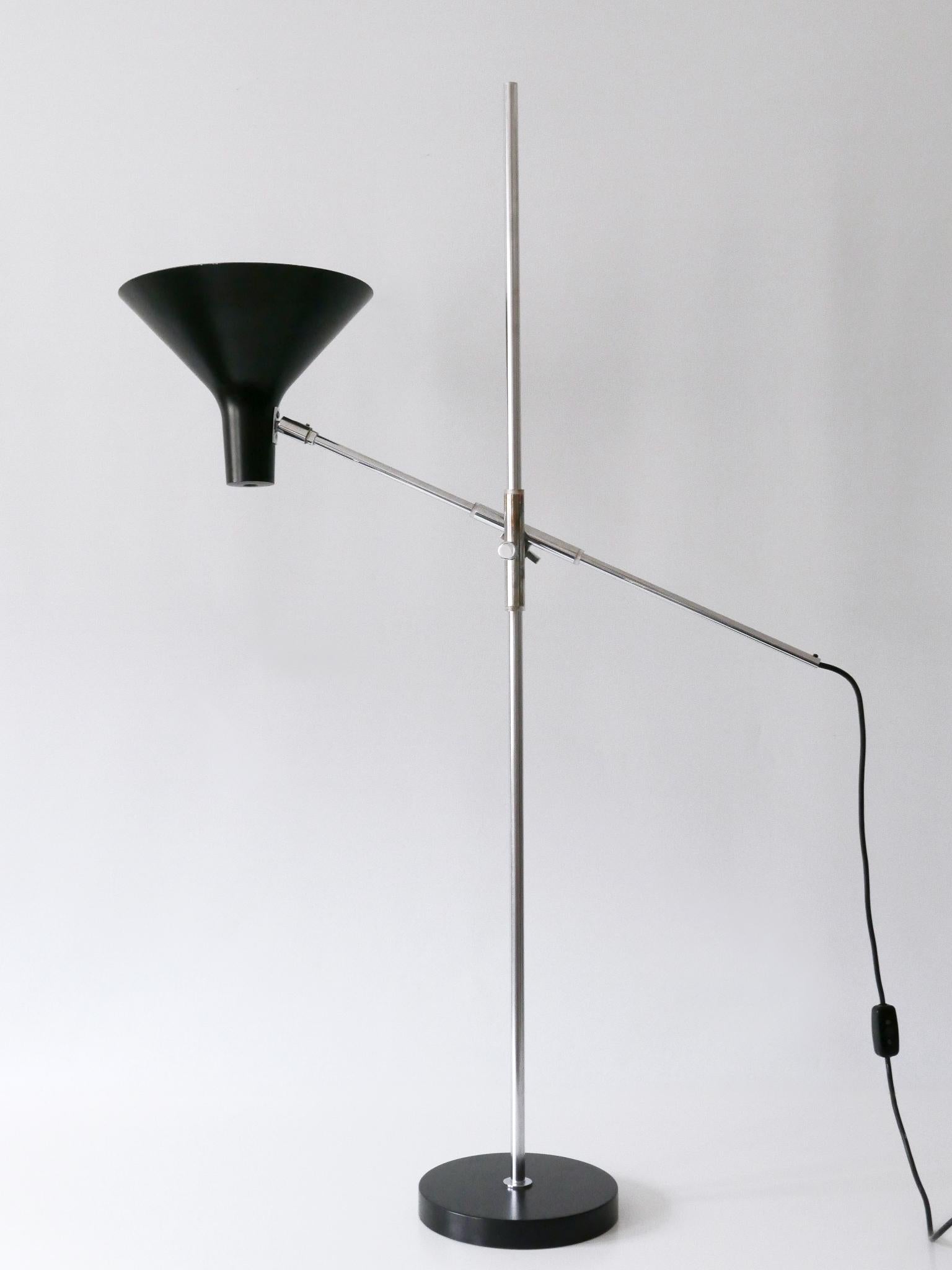 Verstellbare Stehlampe / Leselampe 8180 von Karl-Heinz Kinsky für Cosack 1960er Jahre im Angebot 6