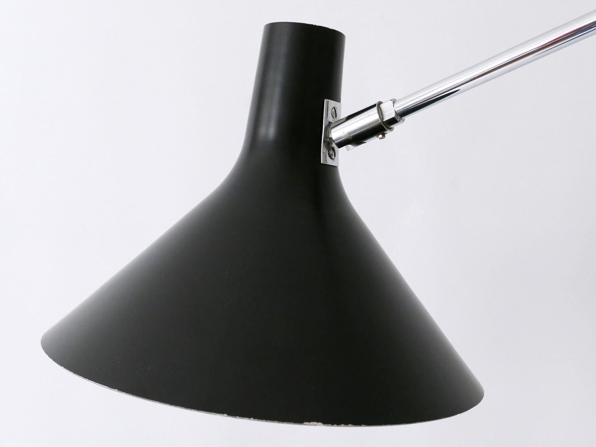 Verstellbare Stehlampe / Leselampe 8180 von Karl-Heinz Kinsky für Cosack 1960er Jahre im Angebot 9