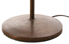 Adjustable Floor Lamp with Magnifying Glass, Faries Lamp Co. circa 1920-1940