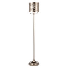 Adjustable Floor Lamp with Naural Brass Structure and Jointed Arms