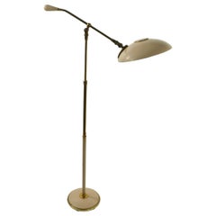 Adjustable Floor Lamp with Saucer Shade by Thurston for Lightolier