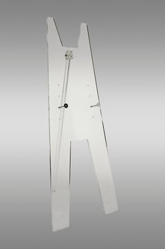 Adjustable Floor Lectern in Methacrylate for Paintings