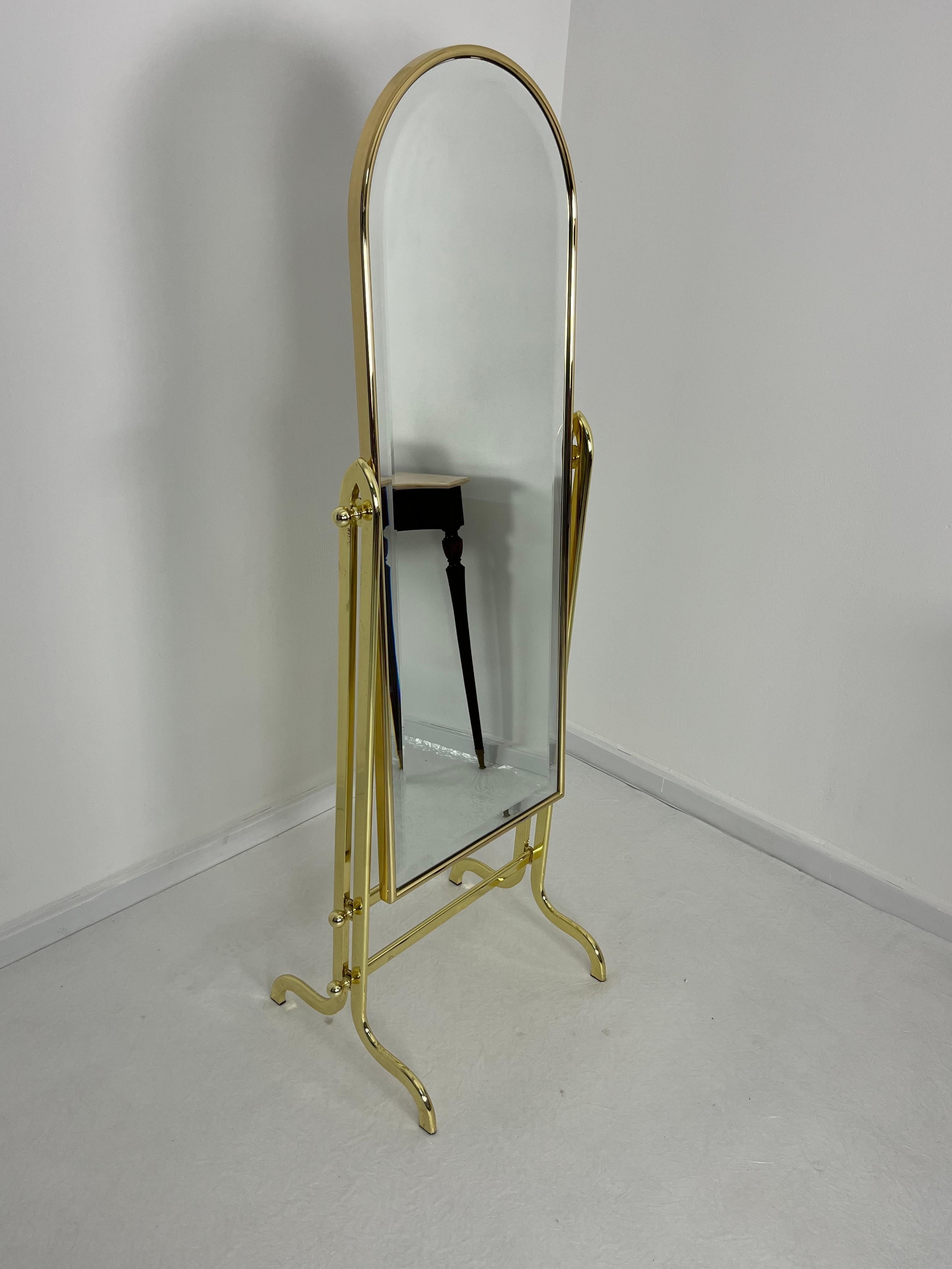 Miroir de sol réglable, fabriqué en Italie, années 1980 en vente 1