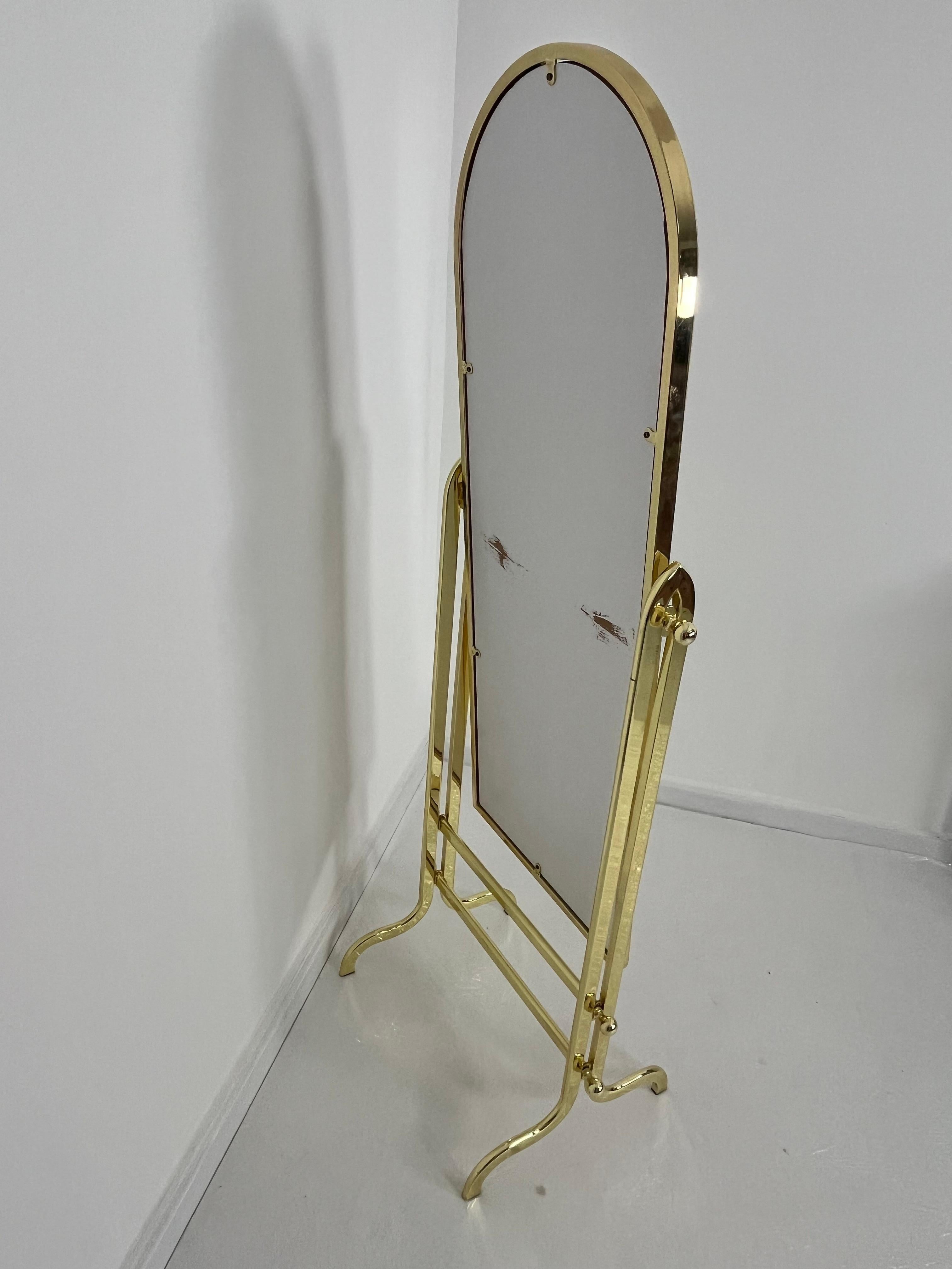 Miroir de sol réglable, fabriqué en Italie, années 1980 en vente 2
