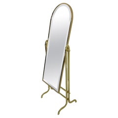 Verstellbarer Bodenspiegel, Made in Italy, 1980er Jahre