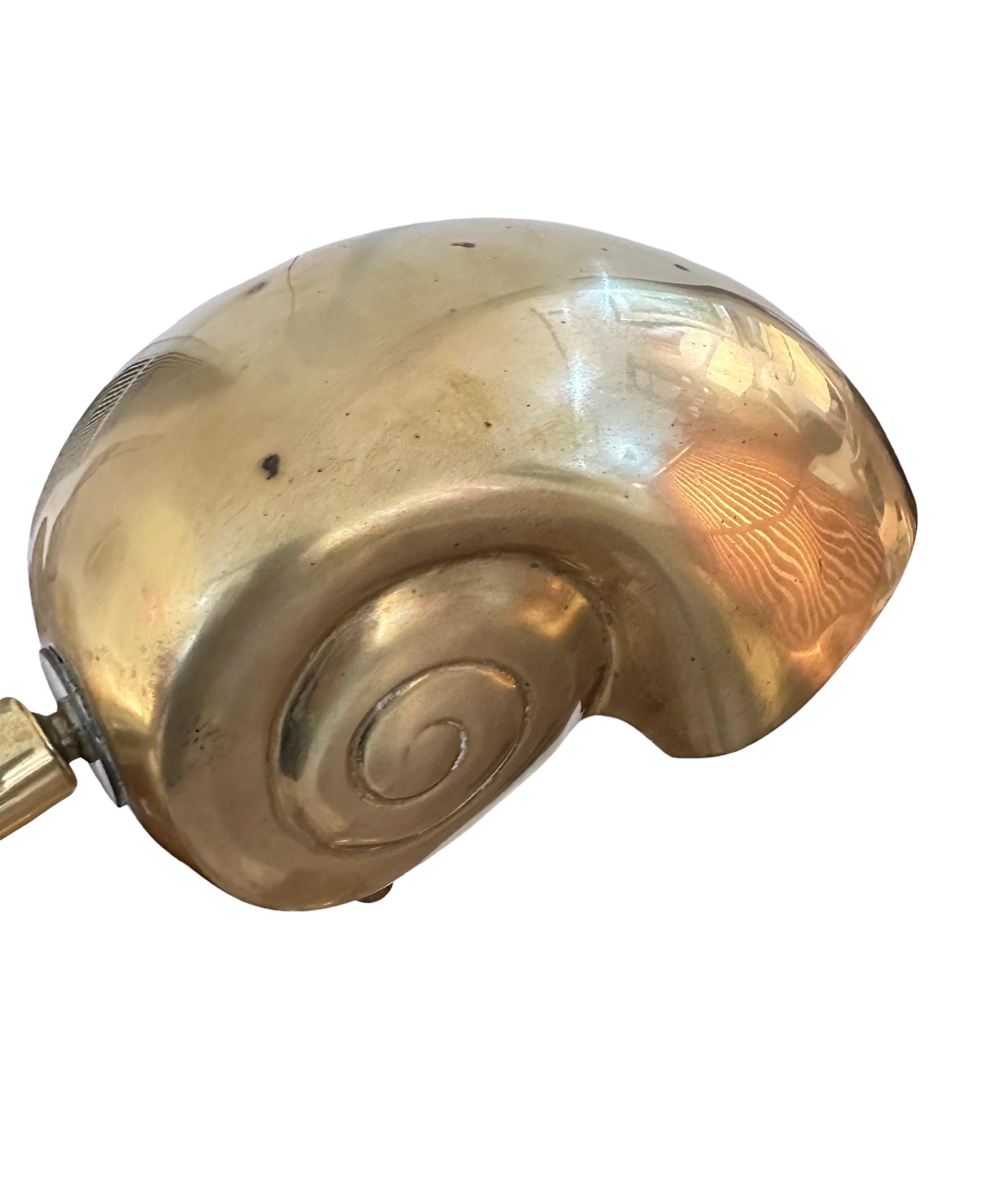 Mid-Century Modern Adjustable Floor Shell Lamp Attributed to Darren Ransell Design