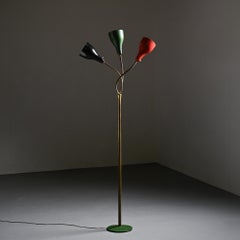 Lampada da terra regolabile di Giuseppe Ostuni, Oluce 1950
