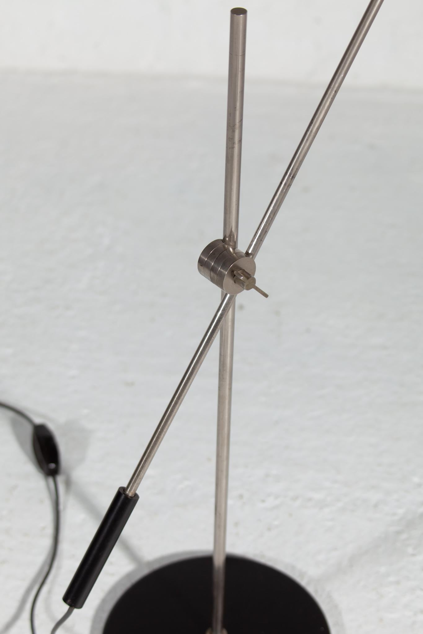 Metal Adjustable Floorlamp Model ST416 by H. Fillekes for Artiforte, Dutch Original