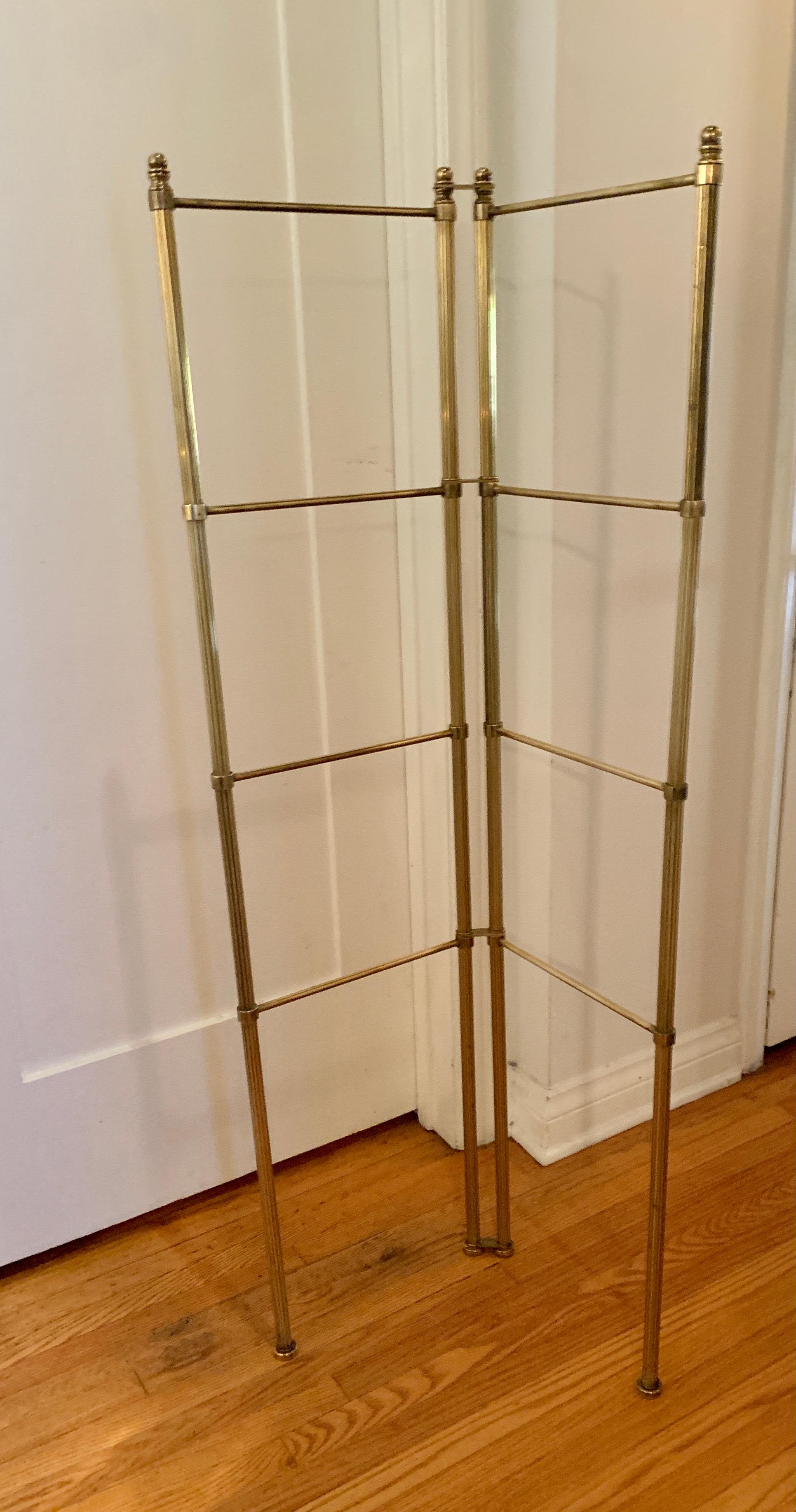 Adjustable Folding Brass Towel Rack 8