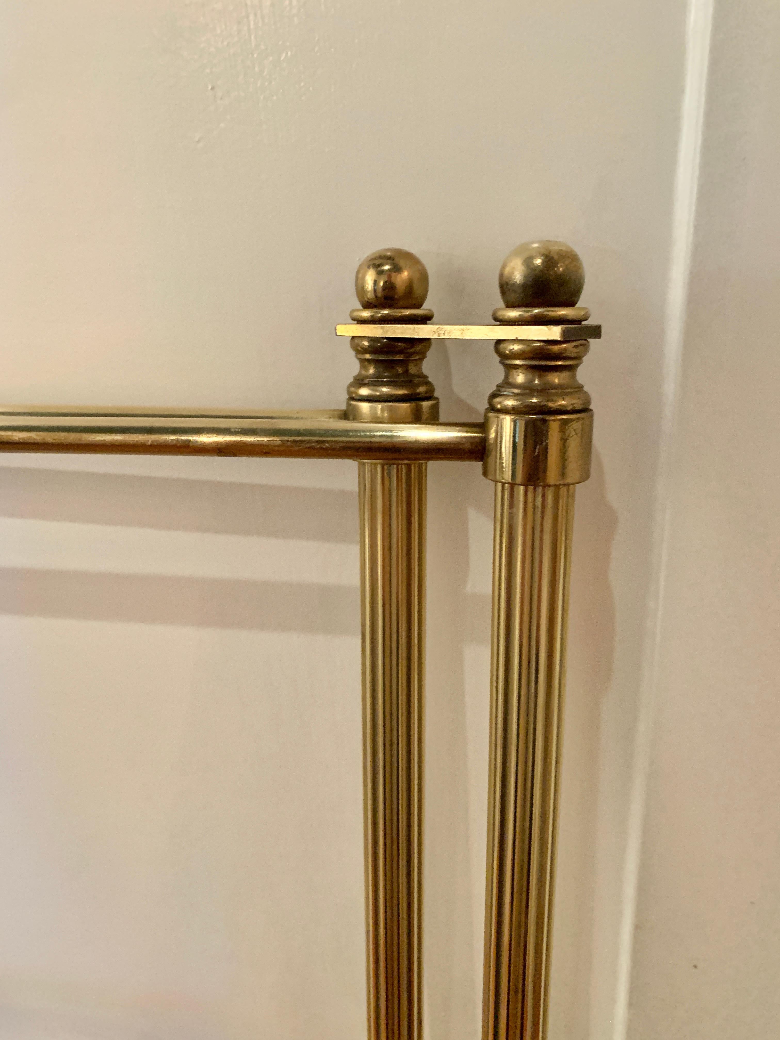 Adjustable Folding Brass Towel Rack 2