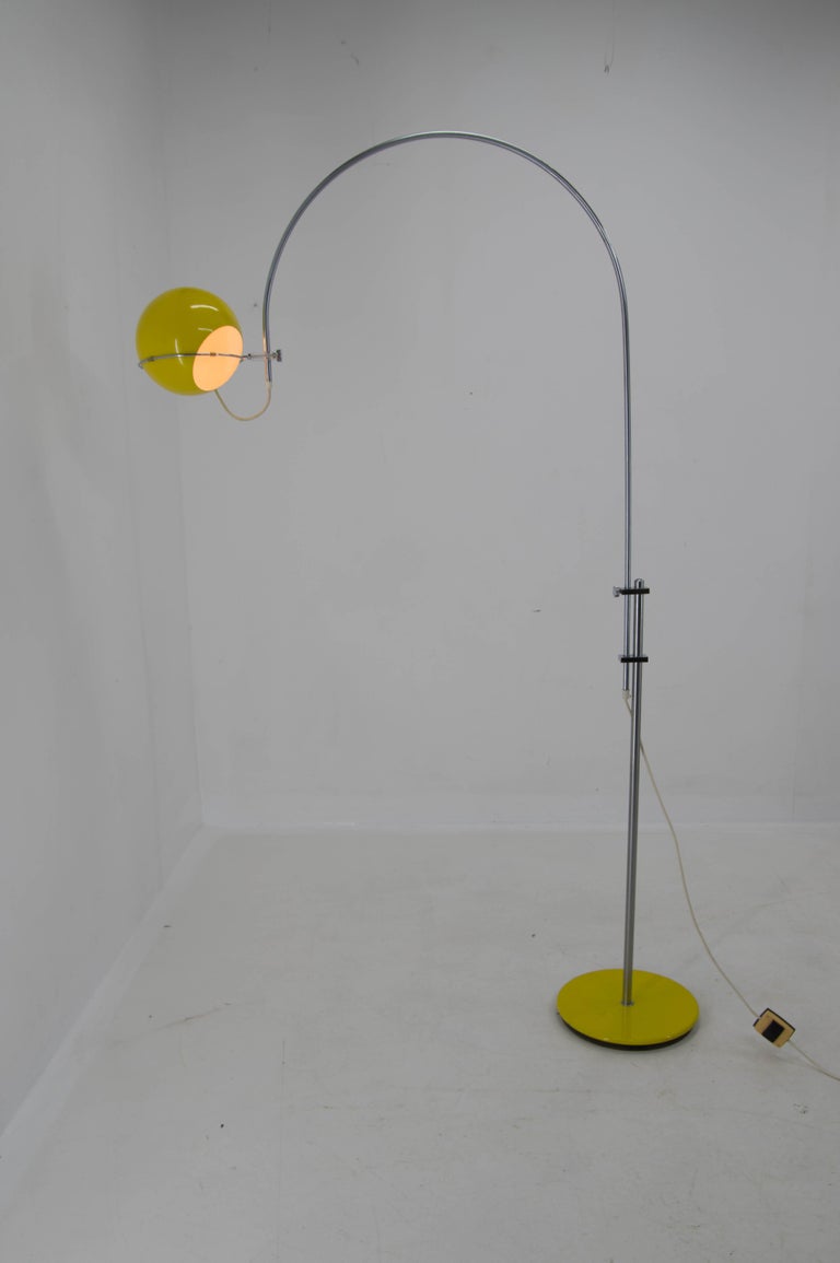 Adjustable GEPO Arc Floor Lamp, Netherland, 1960s For Sale at 1stDibs