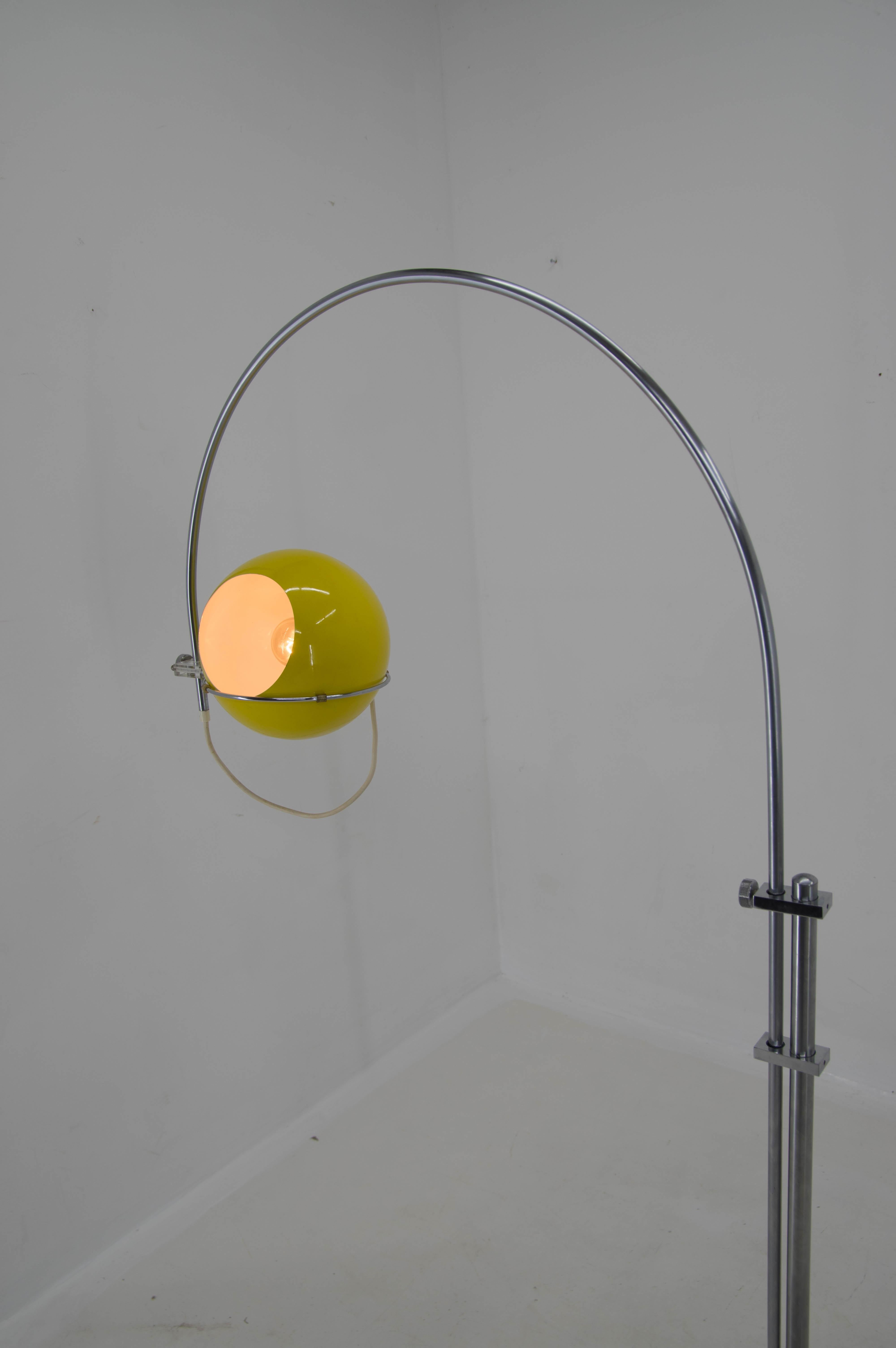 Dutch Adjustable GEPO Arc Floor Lamp, Netherland, 1960s For Sale