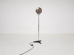 Adjustable Glass Globe Floor Lamp by Frank Ligtelijn for RAAK, Dutch Design 1961