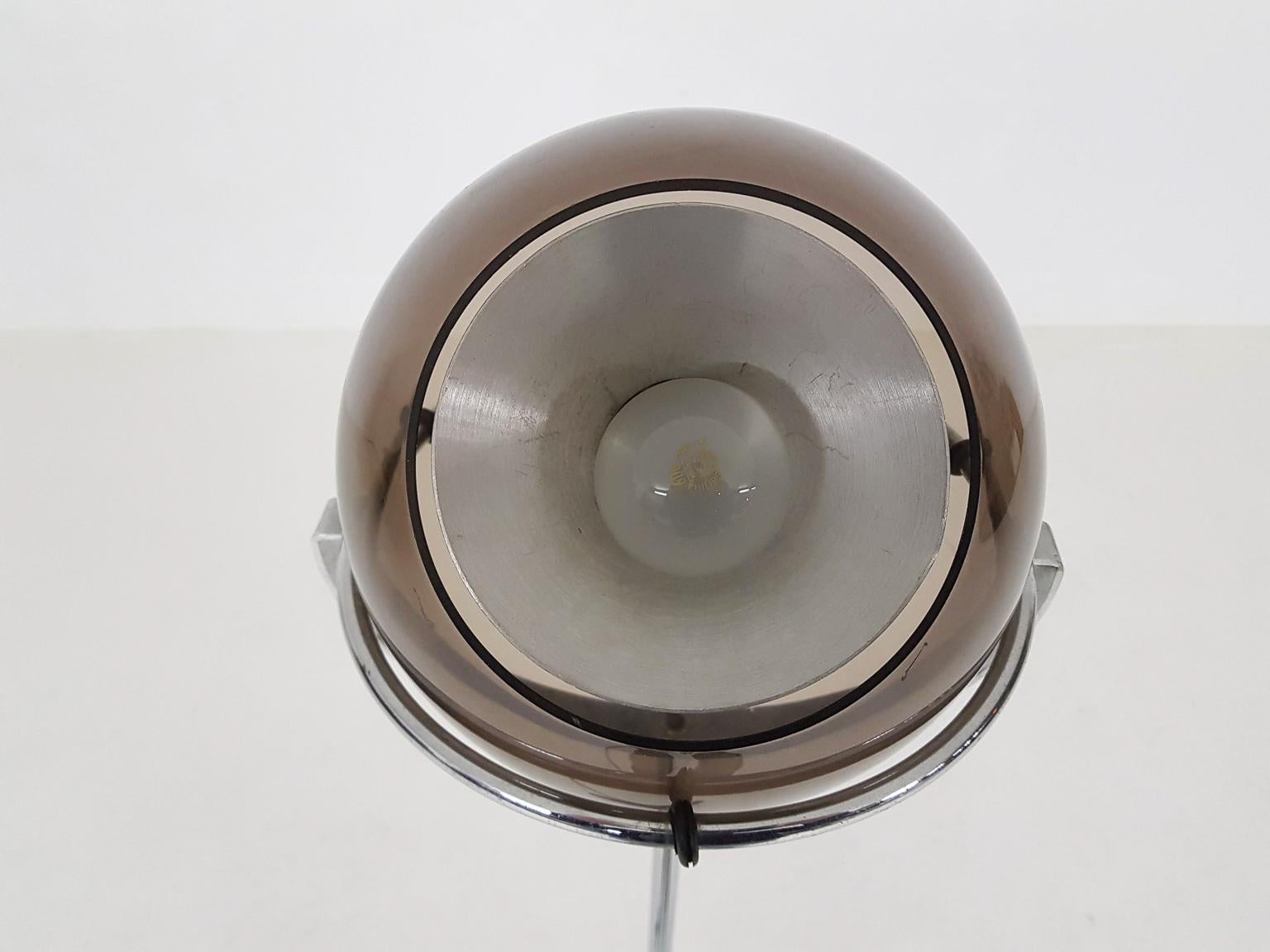 Adjustable Glass Globe Floor Lamp by Frank Ligtelijn for RAAK, Dutch Design 1961 1