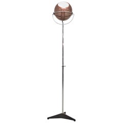 Adjustable Glass Globe Floor Lamp by Frank Ligtelijn for RAAK, Dutch Design 1961