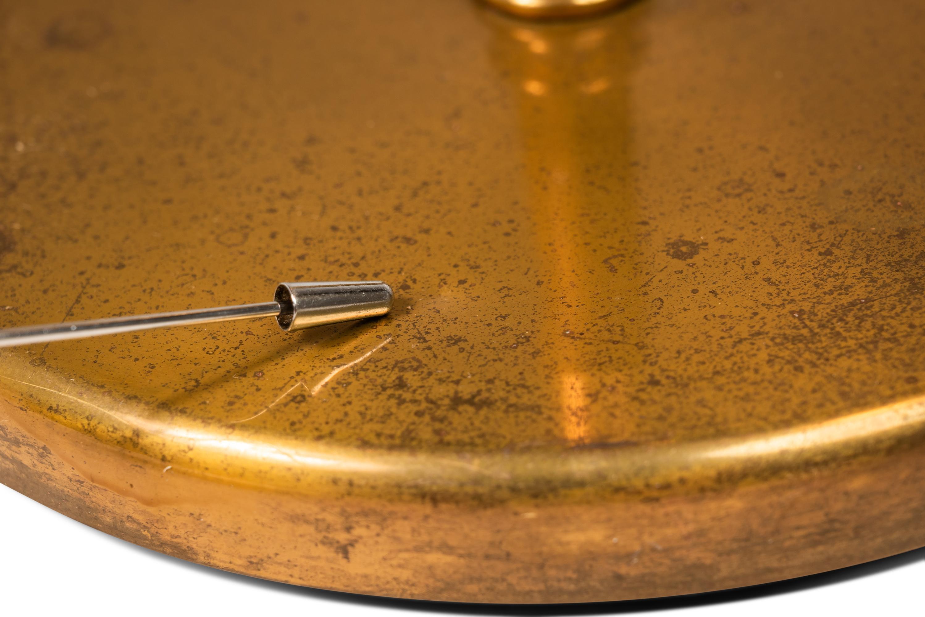 Adjustable Height Brass Floor Lamp Attributed to Koch & Lowy, USA, c. 1970s For Sale 10