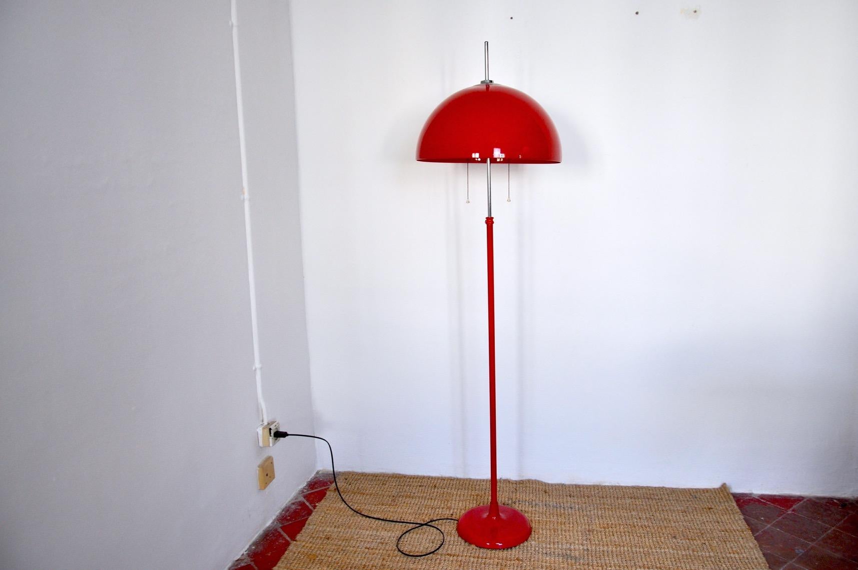 Spanish Adjustable Height Mushroom Floor Lamp 1970 For Sale