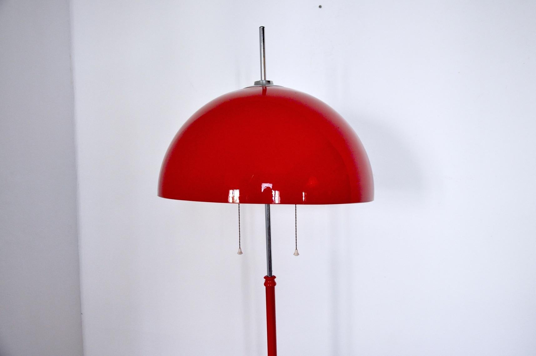 Adjustable Height Mushroom Floor Lamp 1970 In Good Condition For Sale In BARCELONA, ES