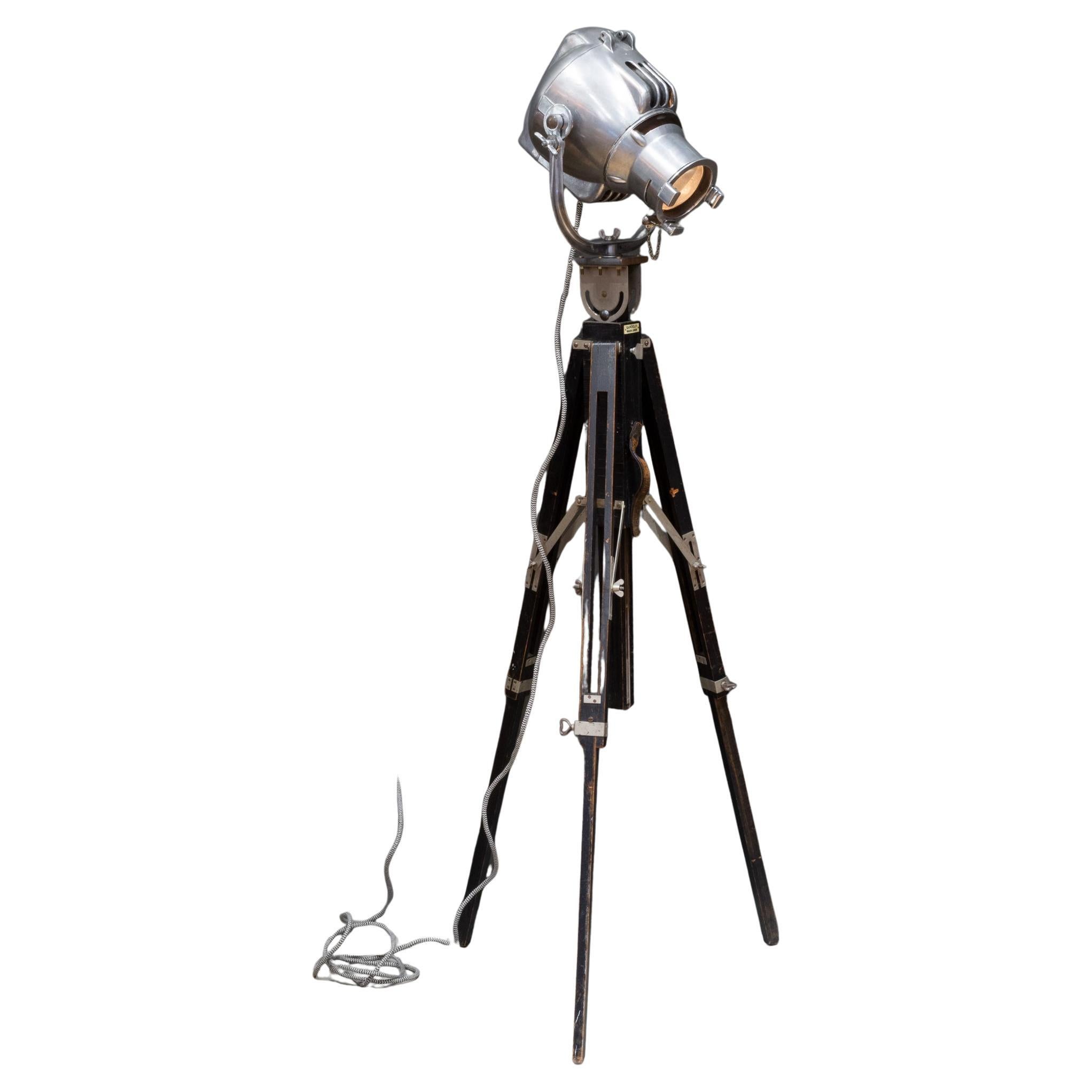 Adjustable Industrial Stage Light Table Lamp/Floor Lamp C.1900-1950