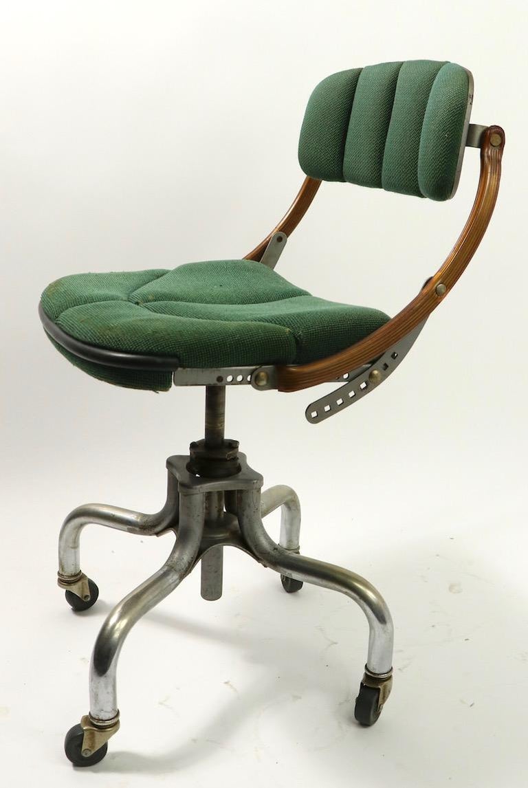 Adjustable Industrial Swivel Desk Office Task Chair by Do More at