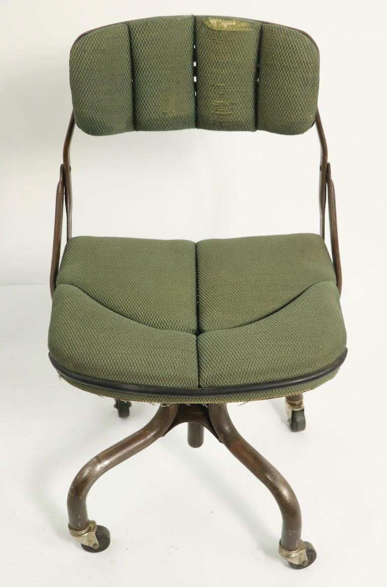 Adjustable Industrial Swivel Task Chair by Do More at 1stDibs