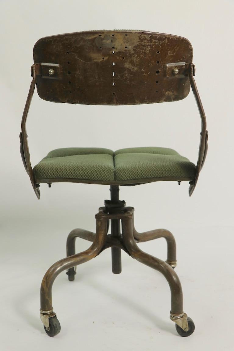 Adjustable Industrial Swivel Task Chair by Do More at 1stDibs