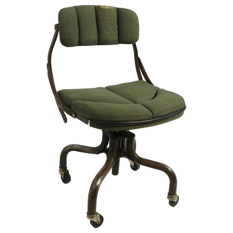 Adjustable Industrial Swivel Task Chair by Do More at 1stDibs