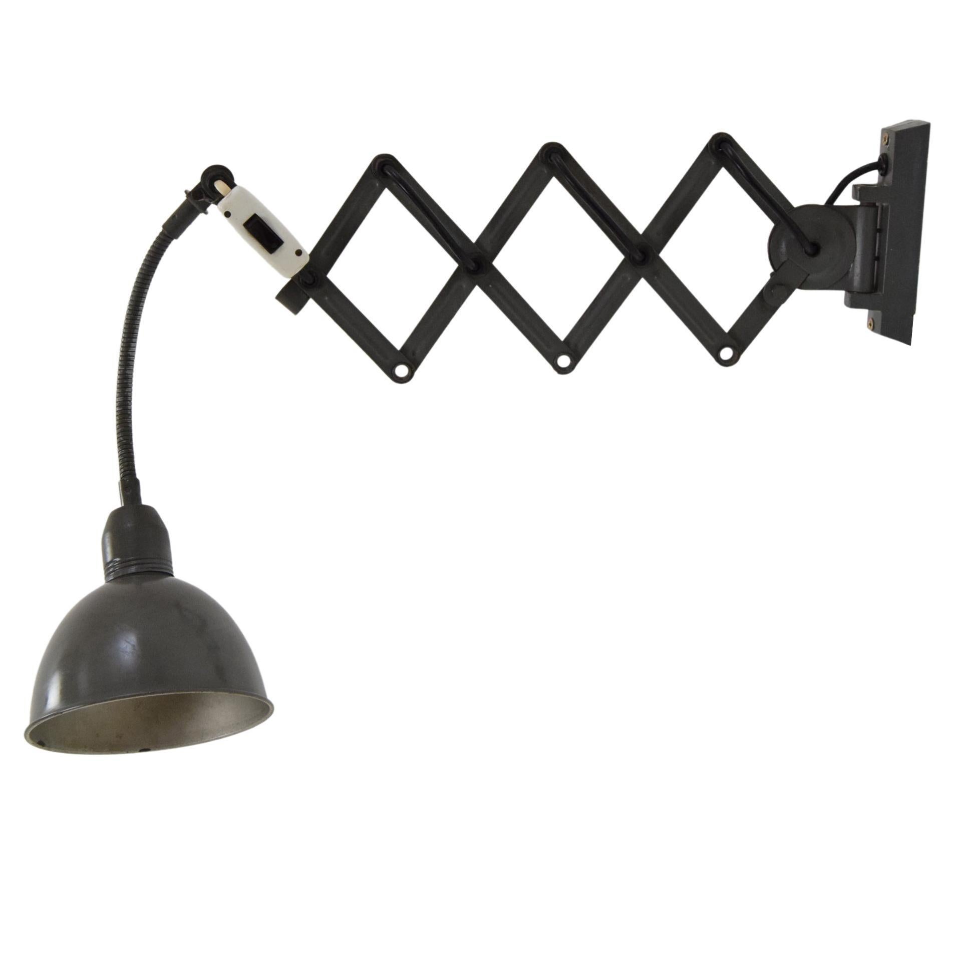 Aplique Industrial Ajustable, Instala Decin, Años 60