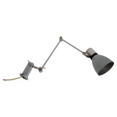 Adjustable Industrial Wall/Table Lamp, 1950's, Czechoslovakia
