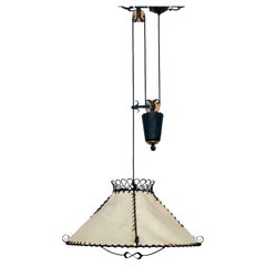 Adjustable Iron Pendant Lamp with Counterweight