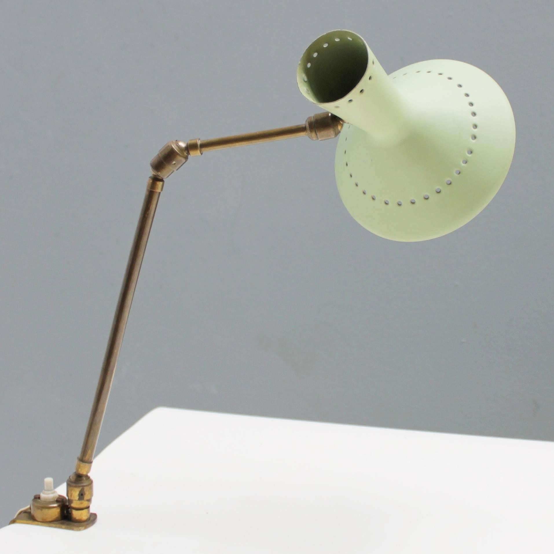 Lacquered Adjustable Italian Desk Lamp