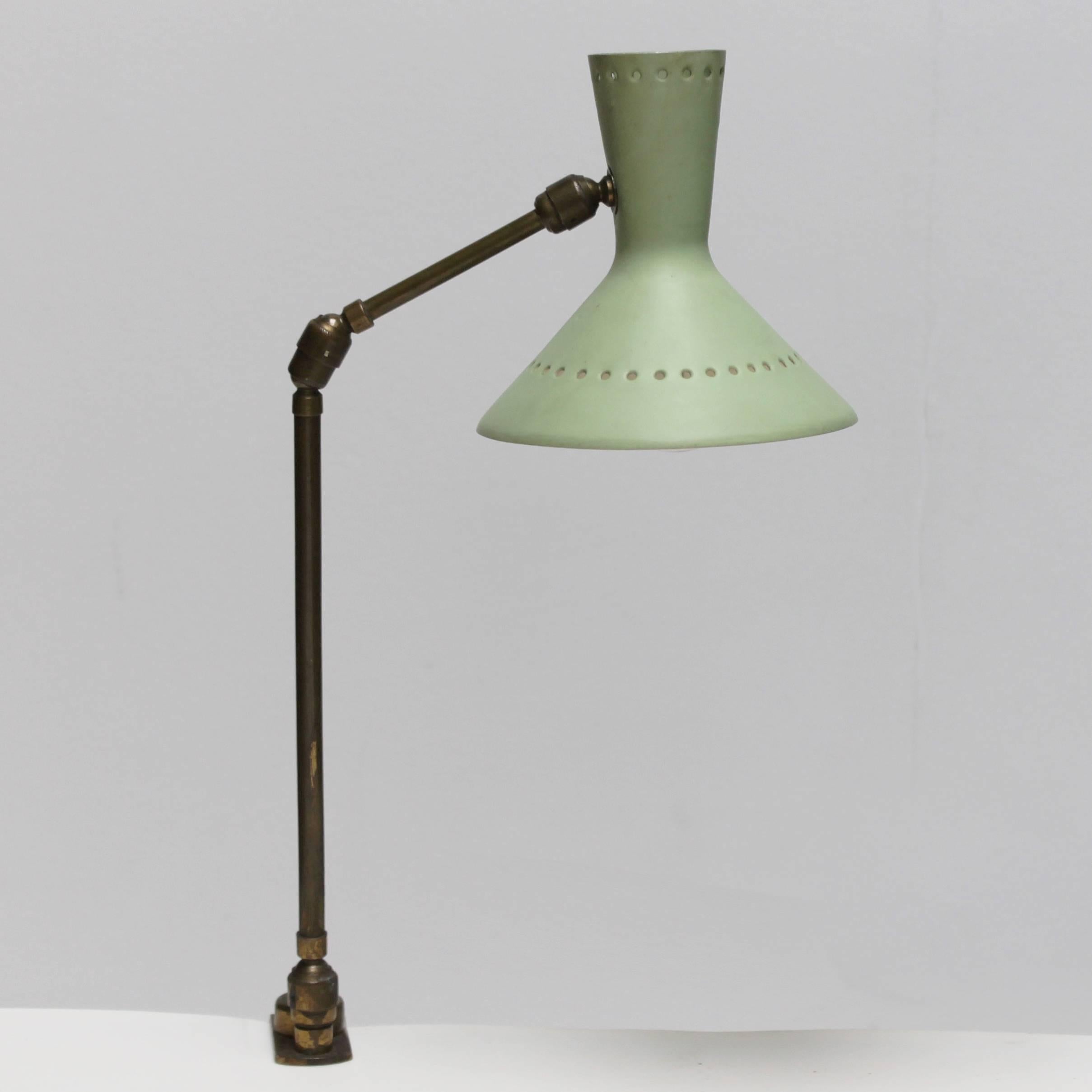 Brass Adjustable Italian Desk Lamp