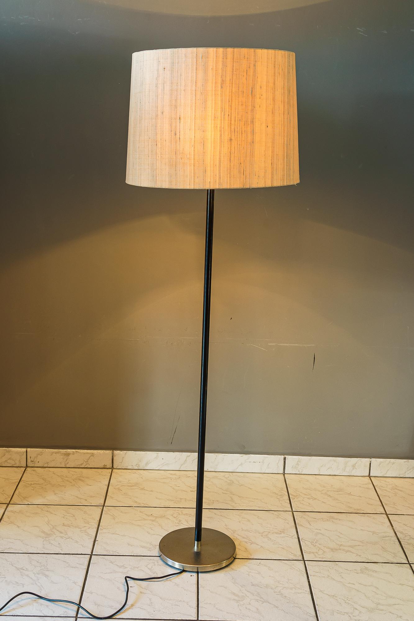 Adjustable J.T.Kalmar Floor Lamp with Fabric Shade Vienna Around 1950s For Sale 2