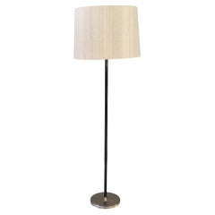 Adjustable J.T.Kalmar Floor Lamp with Fabric Shade Vienna Around 1950s