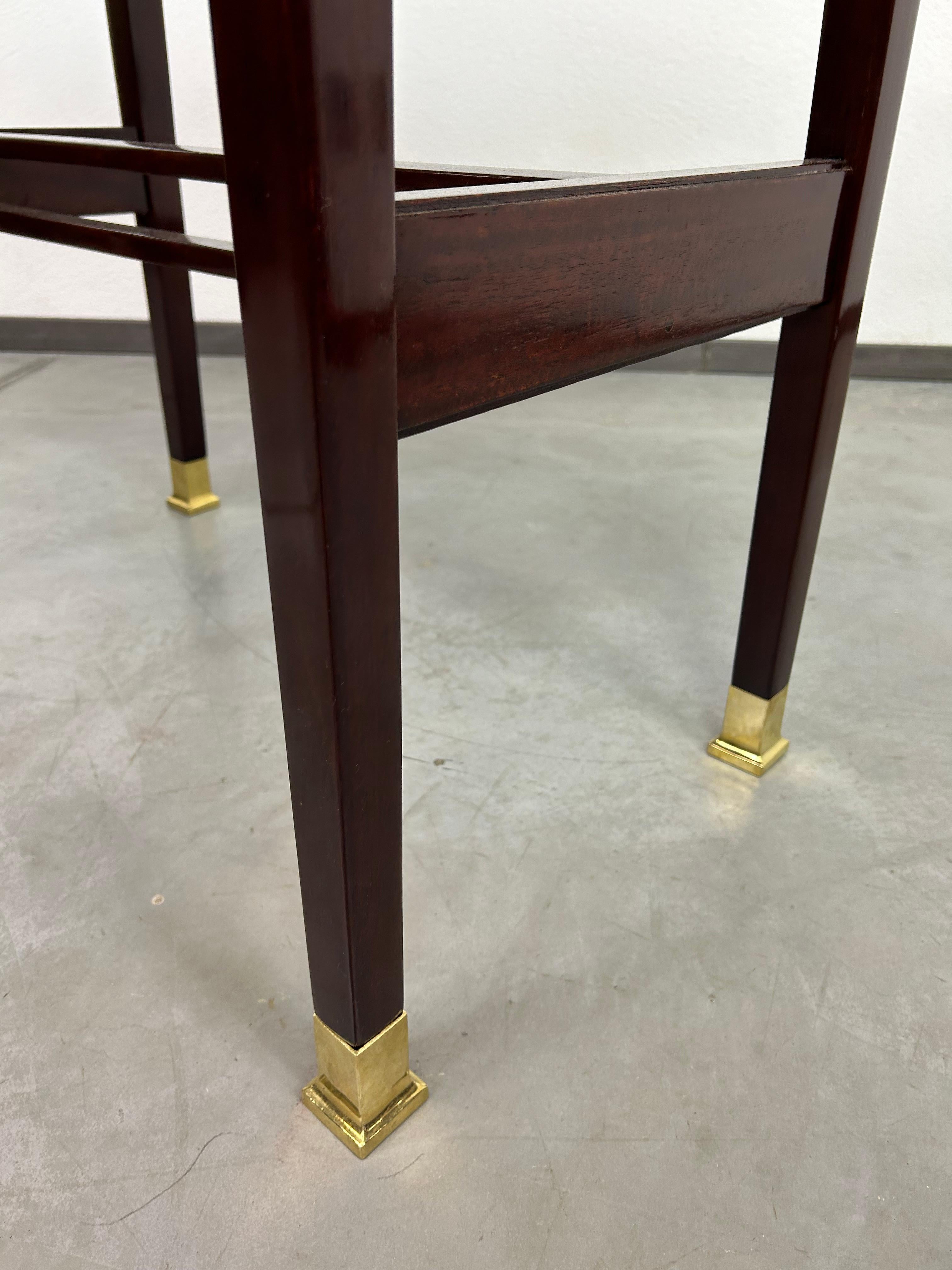 Austrian Adjustable jugendstil card table by Portois & Fix