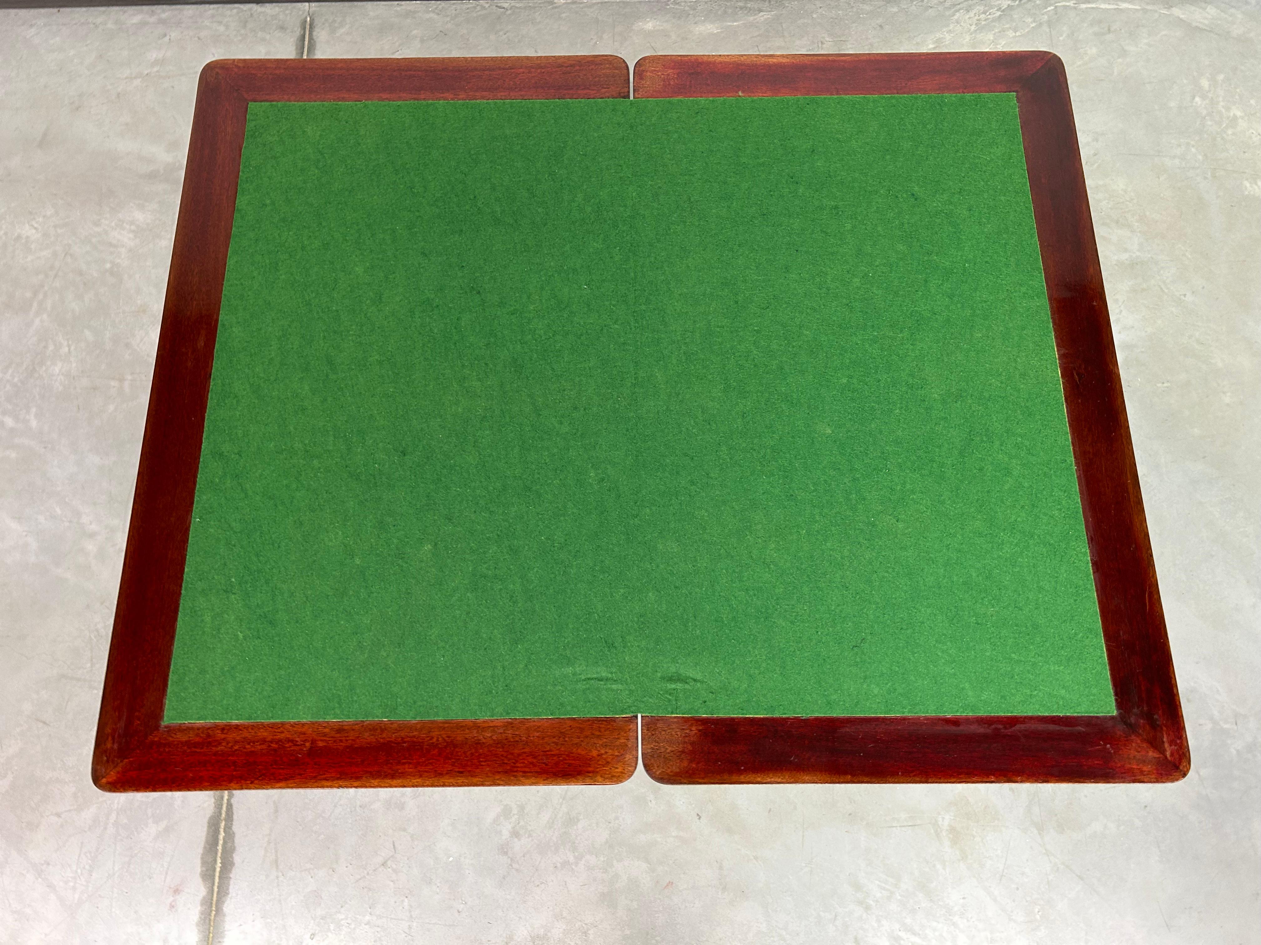 Adjustable jugendstil card table by Portois & Fix 2