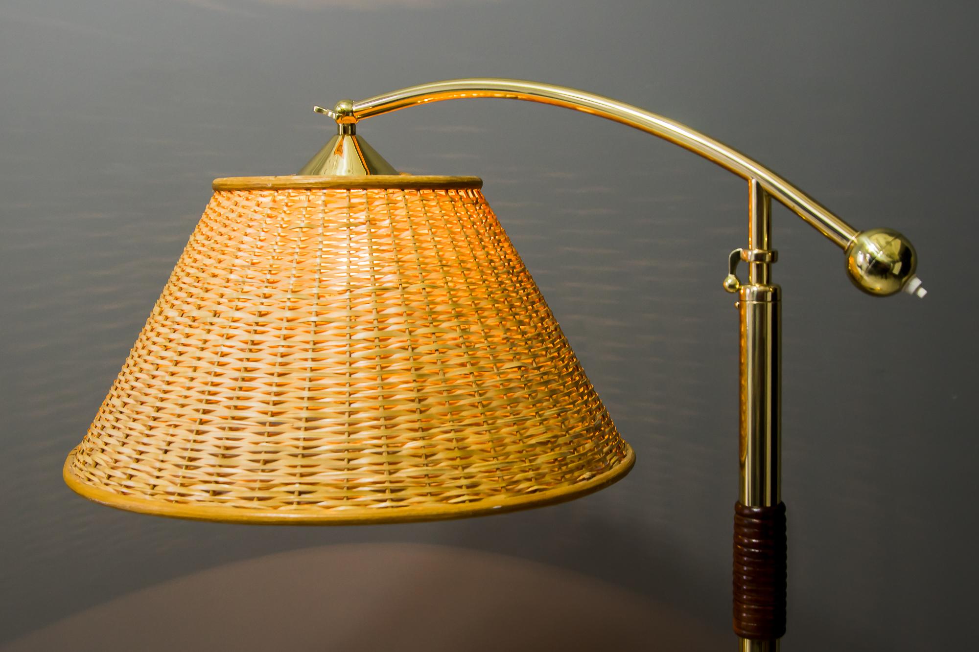 Adjustable Kalmar Floor Lamp with Swiveling Shade, Vienna, circa 1950s For Sale 5