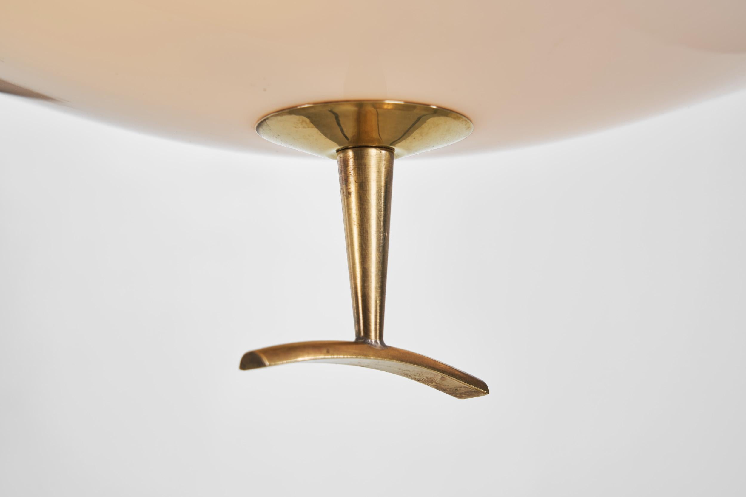 Verstellbare Wandleuchte mit Untertasse aus lackiertem Metall von Maison Arlus, Frankreich ca. 1950er Jahre im Angebot 7