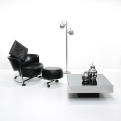 Adjustable Leather Girotonda Lounge Chair by Francesco Binfaré for Cassina