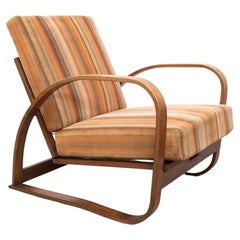 Adjustable Lounge Chair H-70 by Jindřich Halabala for Up Závody, 1930s
